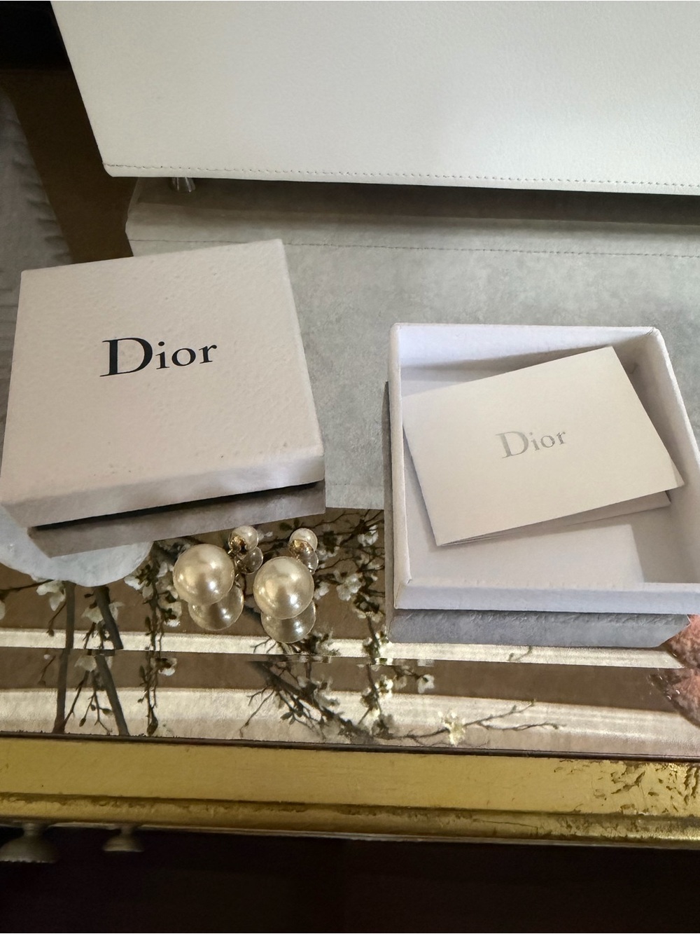 Dior Tribales Pearl Double-Sided Earrings
